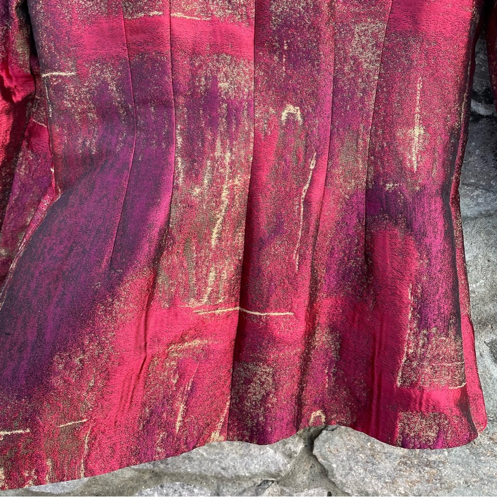 Finley | Red Shimmer Blazer Jacket - Picture 7 of 11